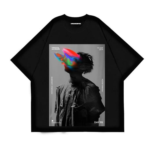 Techno Look Oversize T-shirt