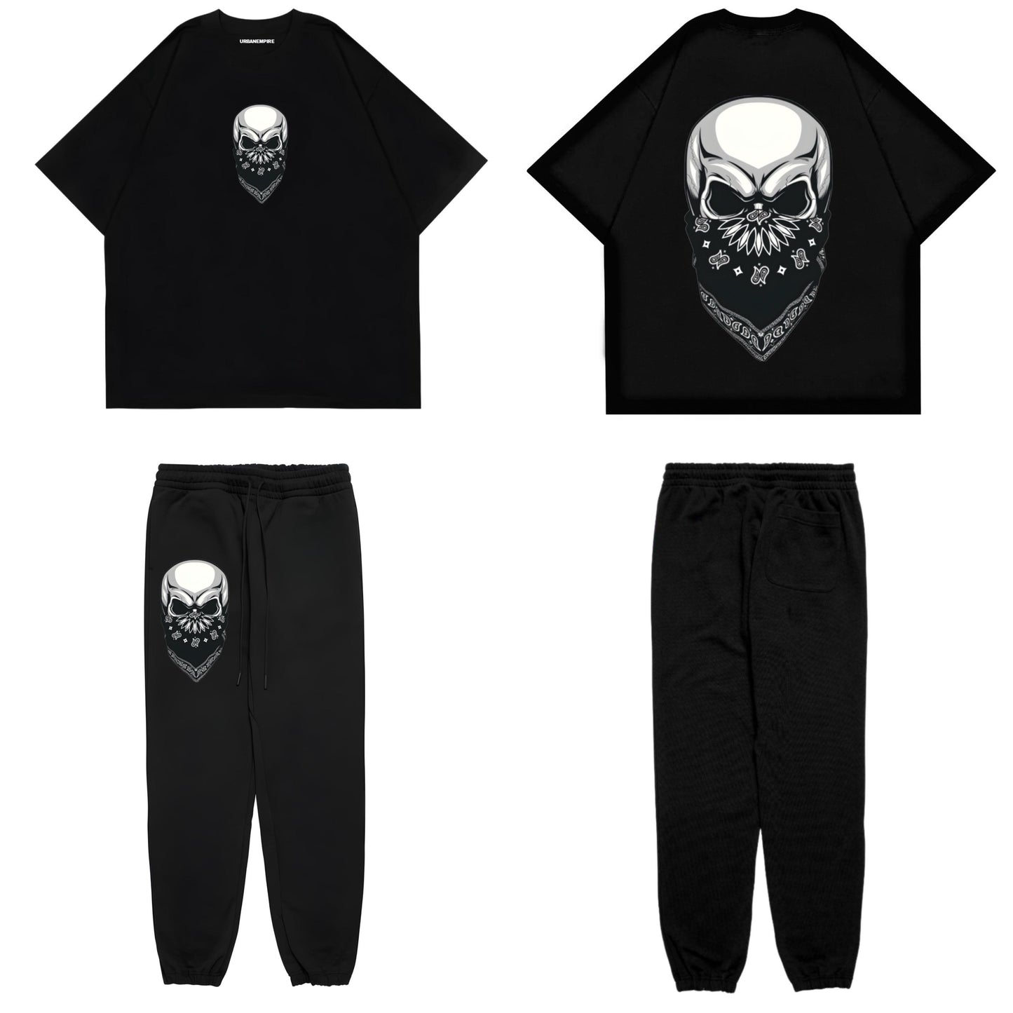 GANGSTER SKULL DROP SHOULDER CO - ORDS